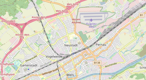 Restaurant auf Karte