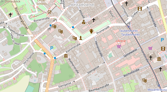 Restaurant auf Karte