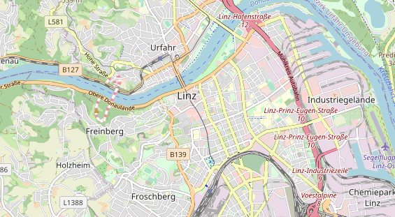 Restaurant auf Karte