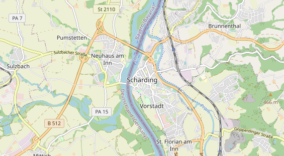 Restaurant auf Karte