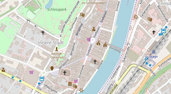 Restaurant auf Karte