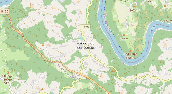 Restaurant auf Karte