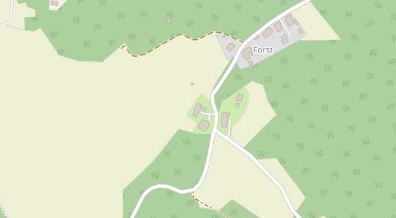 Restaurant auf Karte