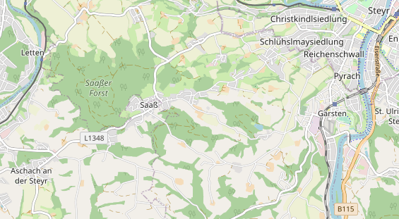 Restaurant auf Karte