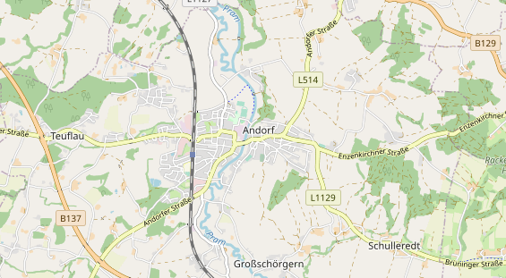 Restaurant auf Karte