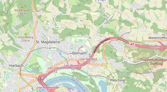 Restaurant auf Karte