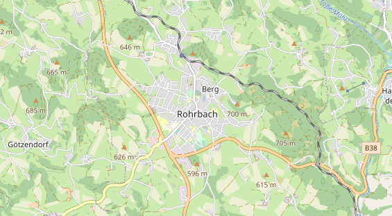 Restaurant auf Karte