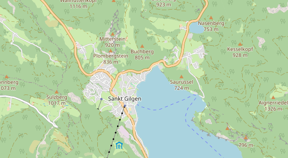 Restaurant auf Karte