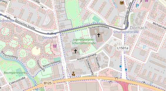 Restaurant auf Karte