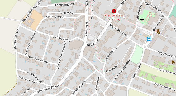 Restaurant auf Karte