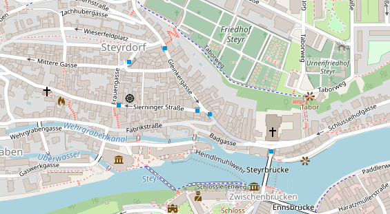 Restaurant auf Karte