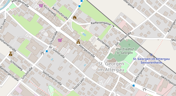 Restaurant auf Karte