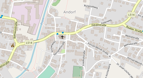 Restaurant auf Karte