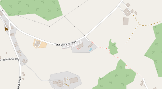 Restaurant auf Karte