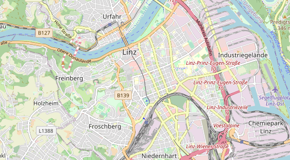 Restaurant auf Karte