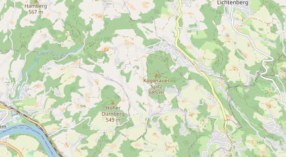 Restaurant auf Karte