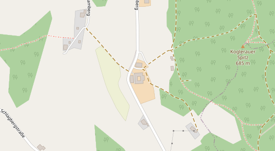 Restaurant auf Karte