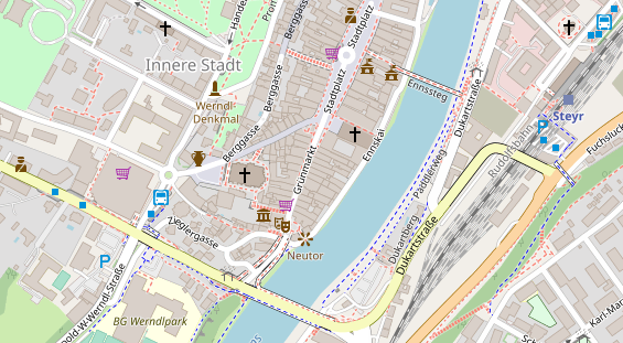 Restaurant auf Karte