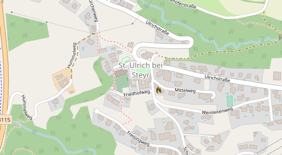 Restaurant auf Karte