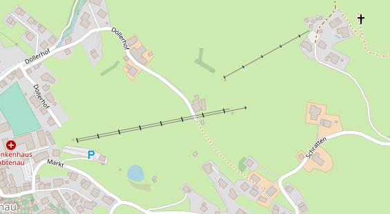 Restaurant auf Karte