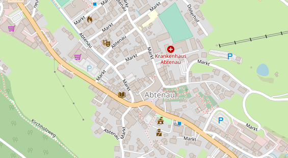 Restaurant auf Karte