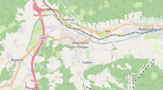 Restaurant auf Karte