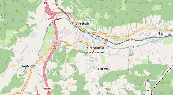 Restaurant auf Karte