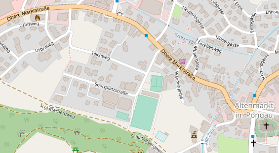 Restaurant auf Karte