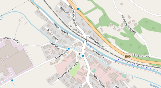 Restaurant auf Karte