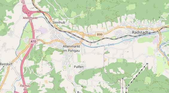 Restaurant auf Karte