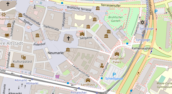 Restaurant auf Karte