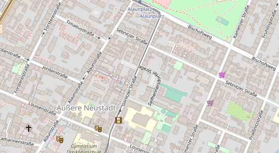 Restaurant auf Karte