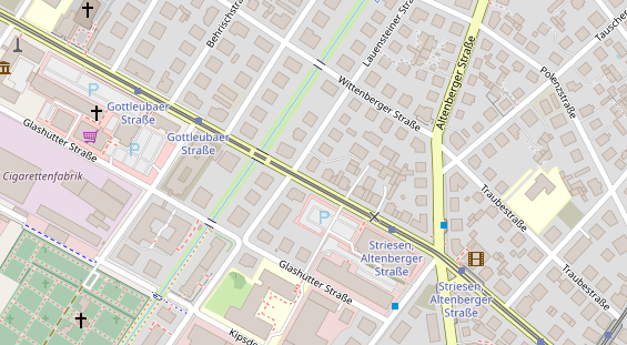 Restaurant auf Karte