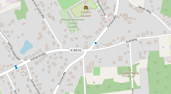 Restaurant auf Karte