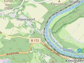 Restaurant auf Karte