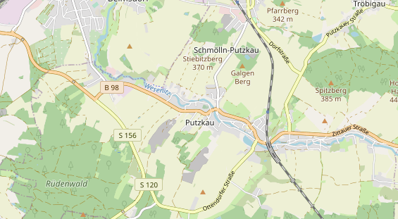 Restaurant auf Karte