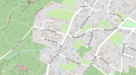 Restaurant auf Karte