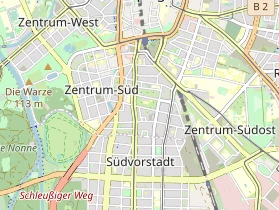 Restaurant auf Karte