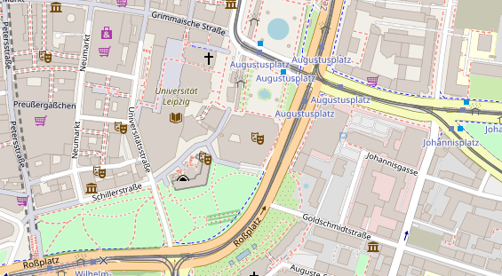 Restaurant auf Karte