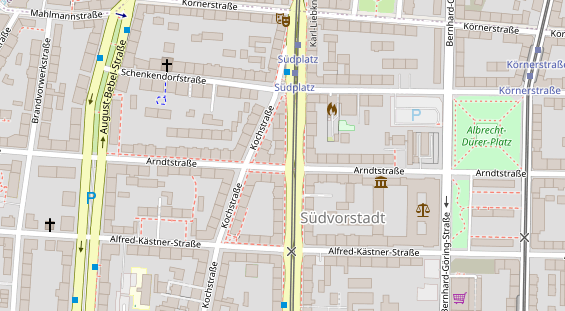 Restaurant auf Karte