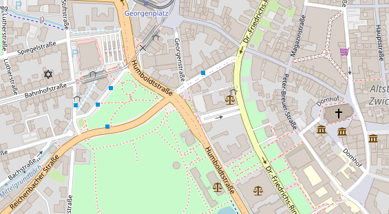 Restaurant auf Karte