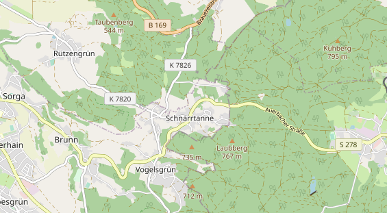 Restaurant auf Karte