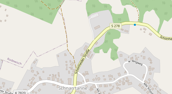 Restaurant auf Karte