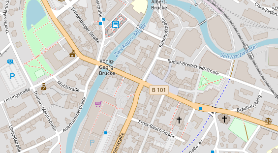 Restaurant auf Karte