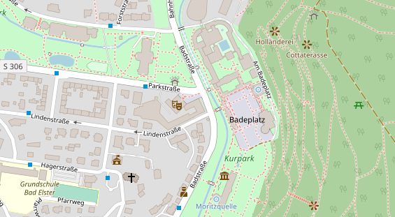 Restaurant auf Karte