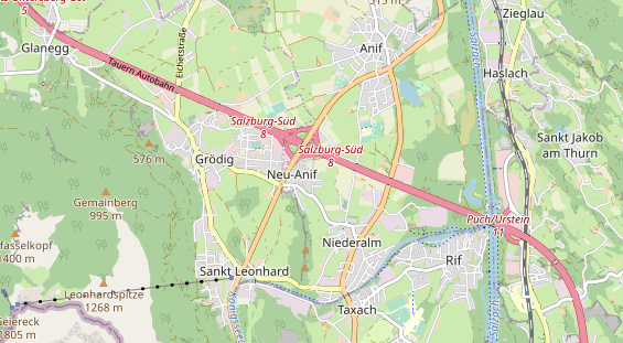 Restaurant auf Karte