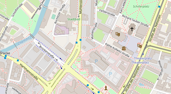 Restaurant auf Karte