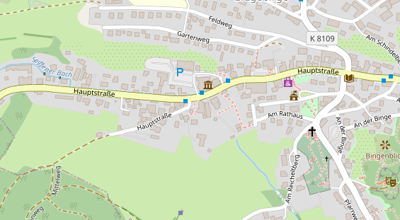 Restaurant auf Karte