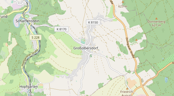 Restaurant auf Karte