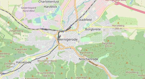 Restaurant auf Karte